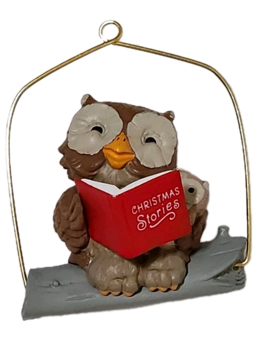 Vtg 1986 Hallmark Keepsake Ornament Happy Christmas to Owl
